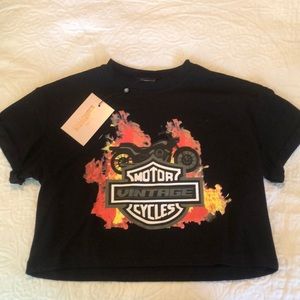 Missguided vintage crop brand new with tags size 4